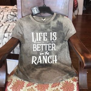 Distressed graphic shirt